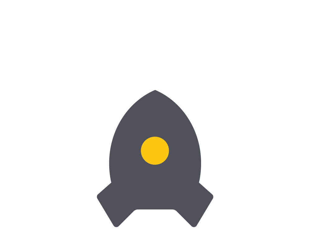 eine Grafische Darstellung bzw. eine Icon mit einer Rakete