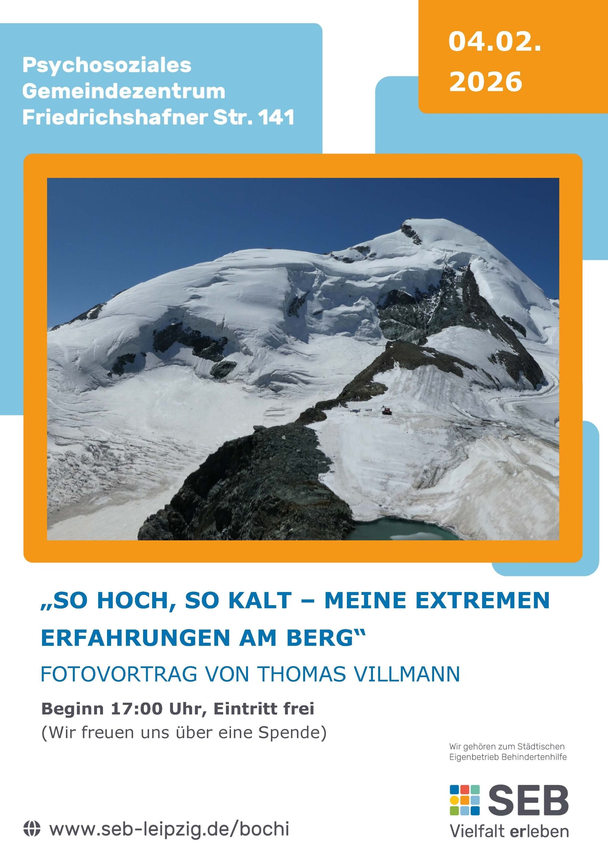 Werbeplakat zum Fotovortrag