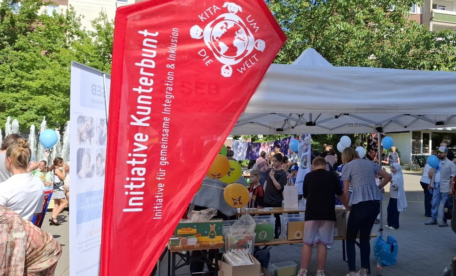 buntes Treiben am SEB-Stand